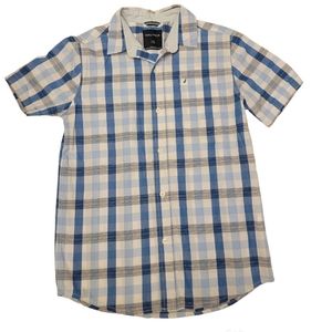 Nautica boys' button-down short sleeve top size large